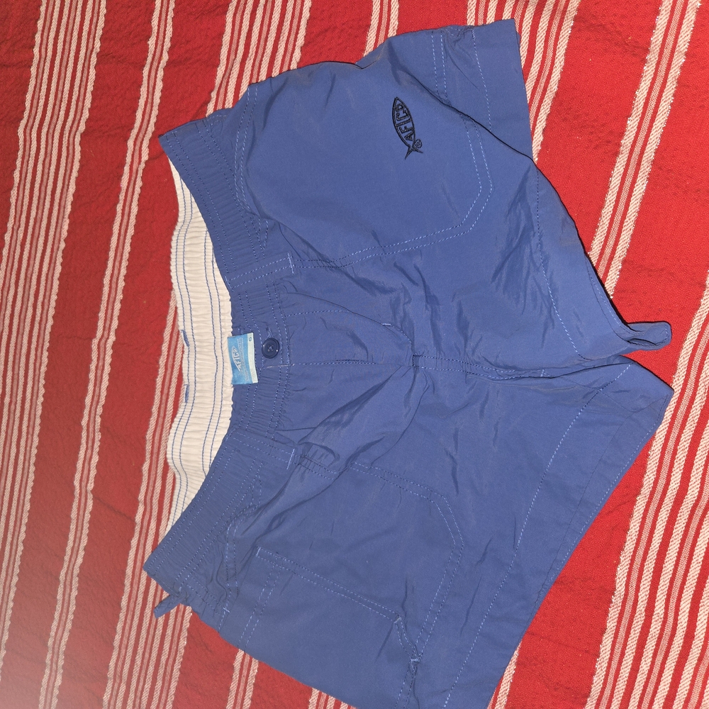 Blue AFTCO Fishing Shorts